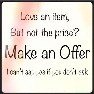 Reasonable offers welcome